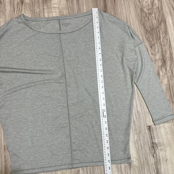 Athleta Essence Flow Top Long Sleeve Dolman Gray Soft Size M - Picture 4 of 8